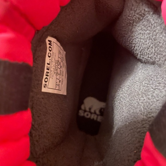 Sorel Youth Whitney II Puffy Mid Waterproof Boots Tropic Pink Size 9 - Picture 9 of 11